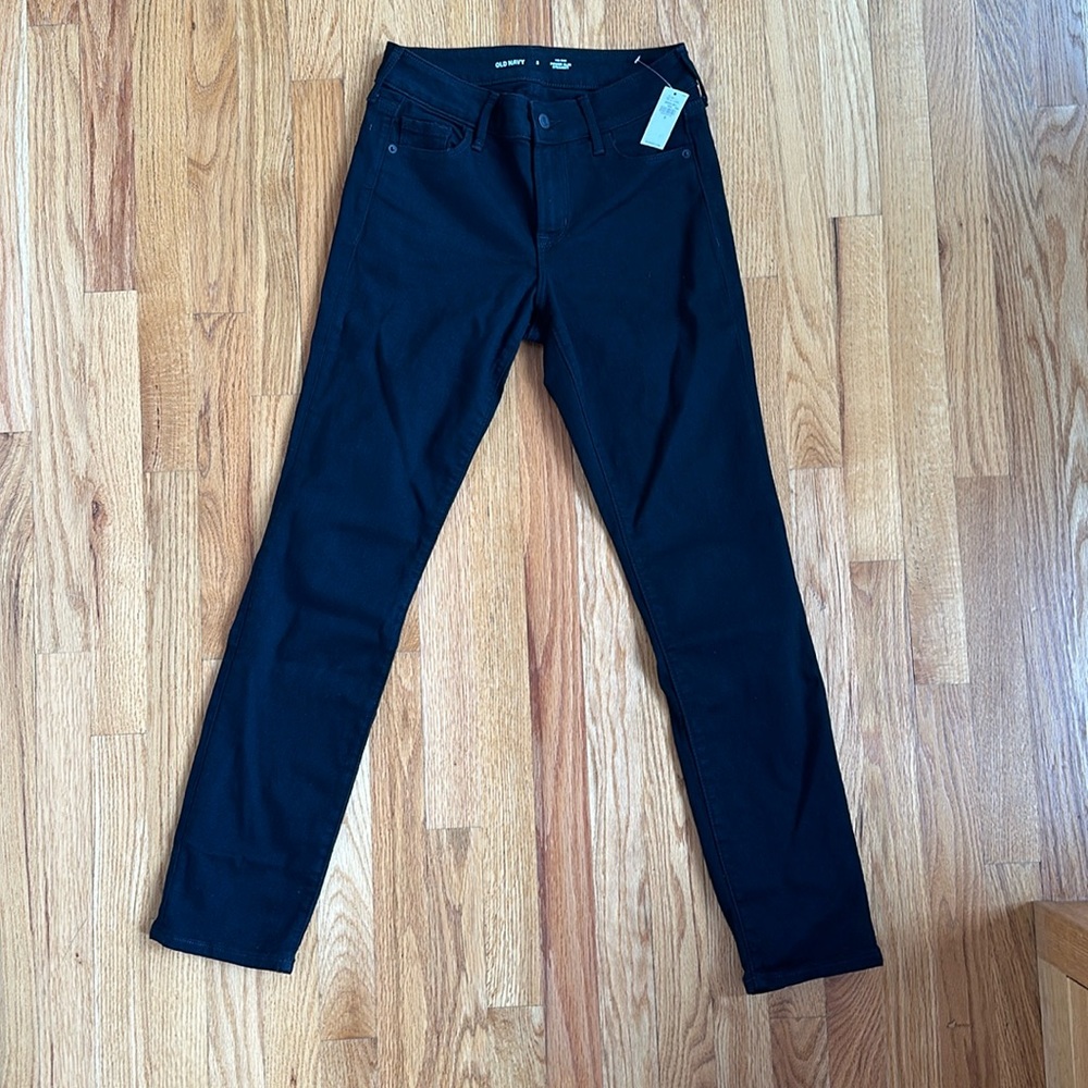 Old Navy Power Slim Straight Black jeans 2